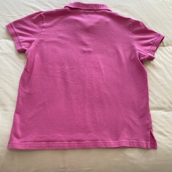 Lilly Pulitzer Deep Pink Soft Cotton Women's Polo M - Picture 4 of 4